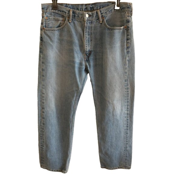 Levi's Other - Levi’s Men’s 505 Jeans Regular Straight Leg Cotton Lesotho Medium Wash 38x29